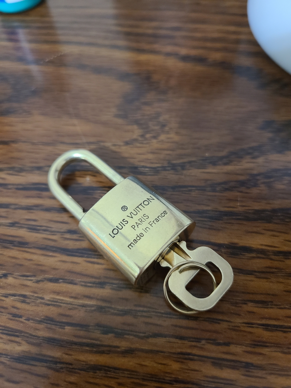 Louis Vuitton Gold Tone Padlock with Key 🔐 #337 - Picture 3 of 3